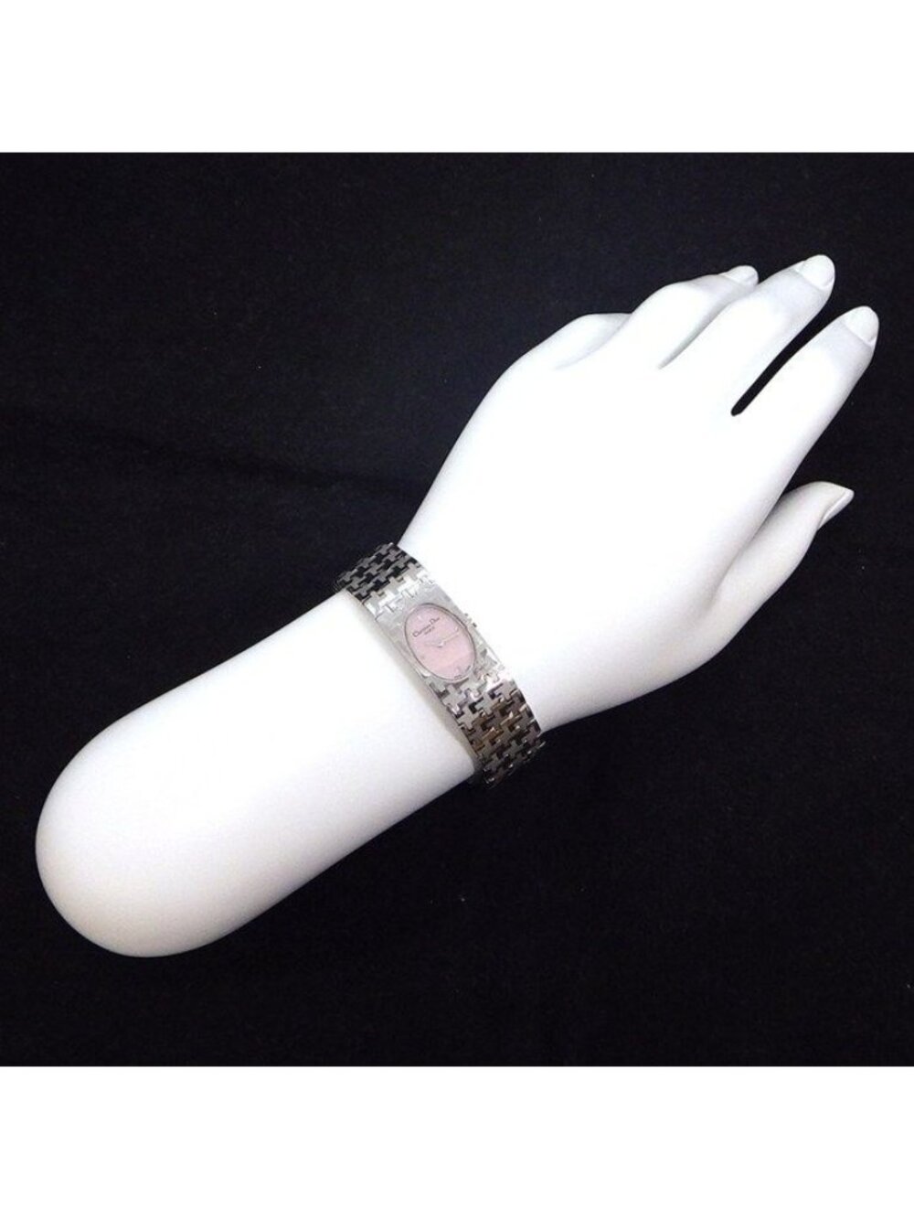 Dior Watch Miss Oval Pink Shell Dial SS Quartz Analog - Picture 8 of 9